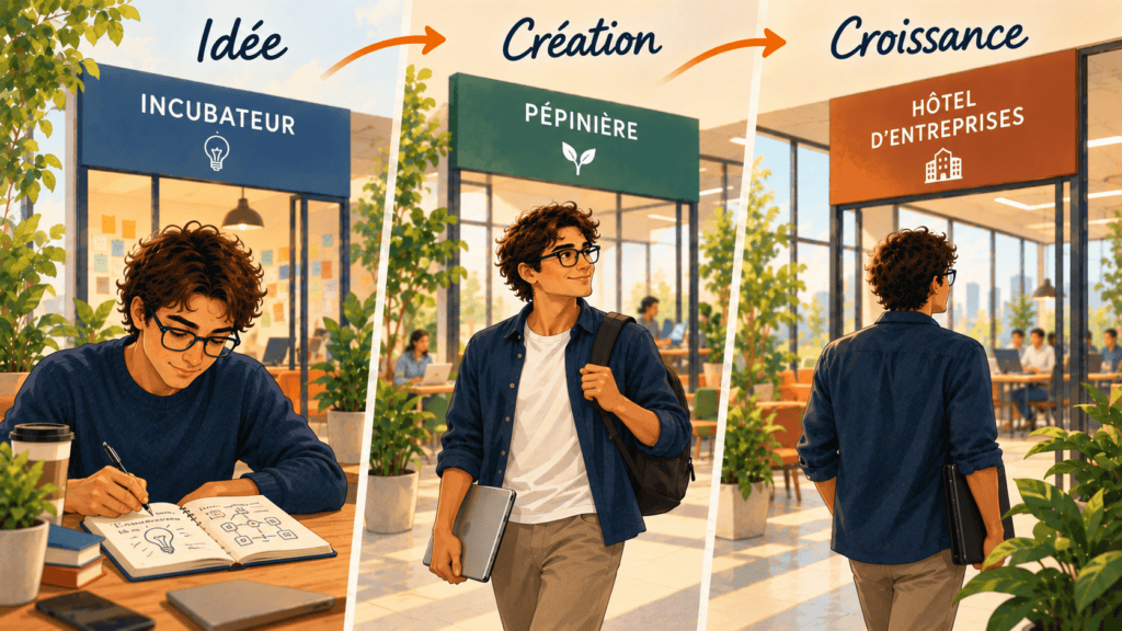 Différences entre incubateur, pépinière et hôtel d'entreprises