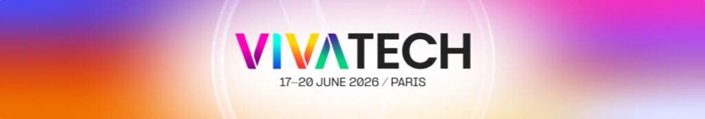 Bandeau VivaTech 2026 – Challenge CCI Paris Île-de-France pour startups franciliennes exposant au salon tech européen.