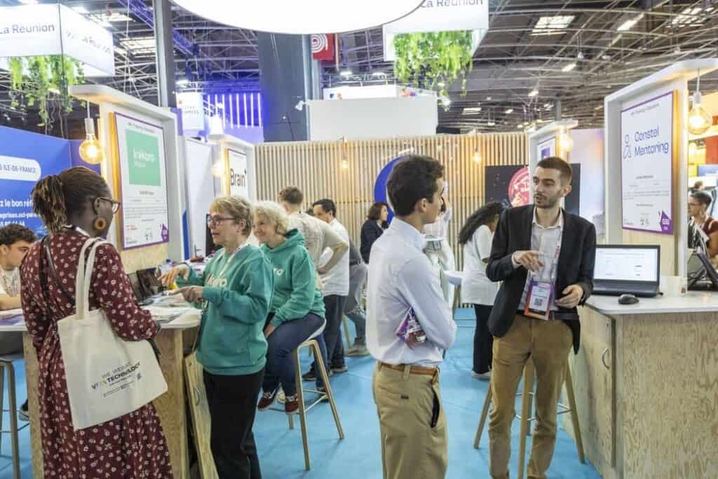 Constel Mentoring à VivaTech sur le stand CCI Paris IDF avec Wacano