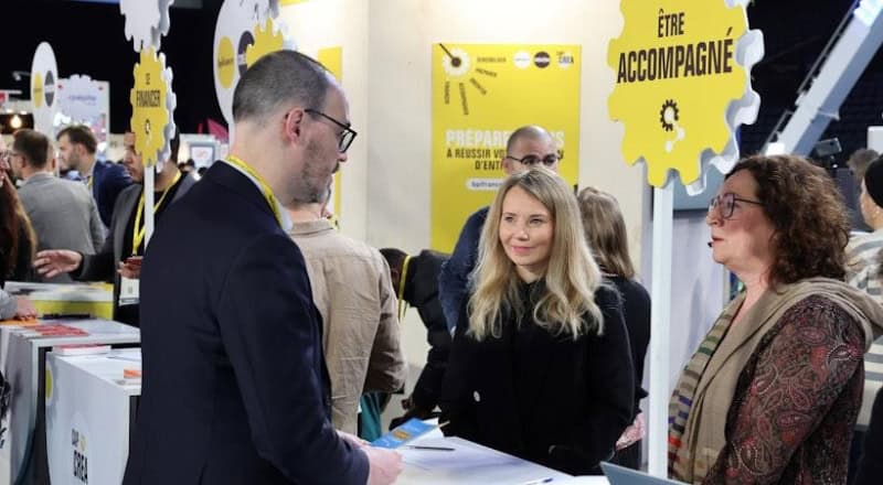 Stand de la BPi France au salon GO Entrepreneurs