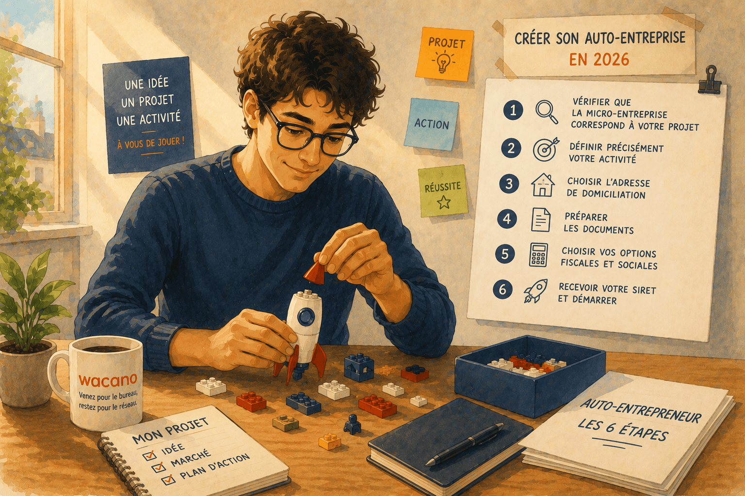 6 étapes pour créer auto entreprise